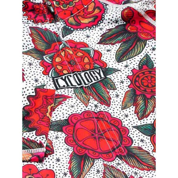 Cycology Cyco Floral Korta ärmar Cykeltröja Rosa L Kvinna