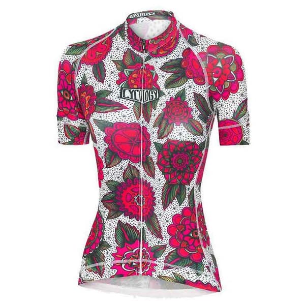 Cycology Cyco Floral Korta ärmar Cykeltröja Rosa L Kvinna