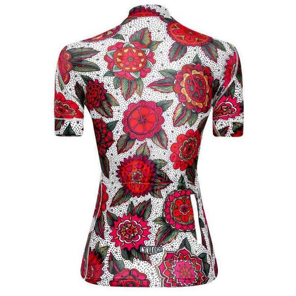 Cycology Cyco Floral Korta ärmar Cykeltröja Rosa XL Kvinna