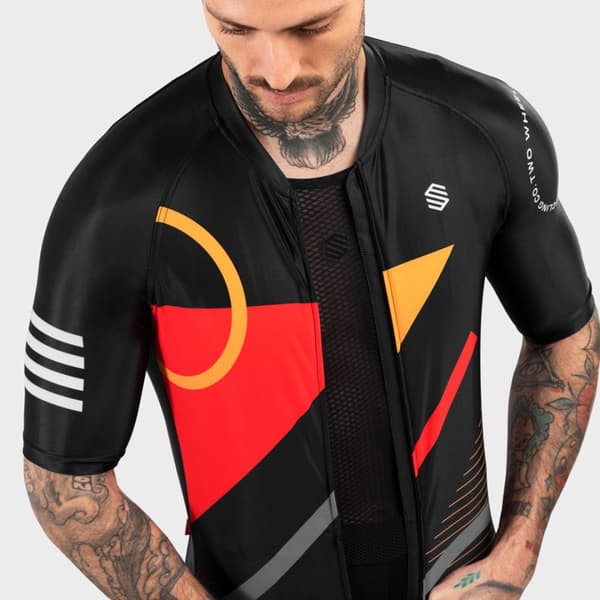 Siroko M2 Colorado Korta ärmar Cykeltröja Svart XS Man