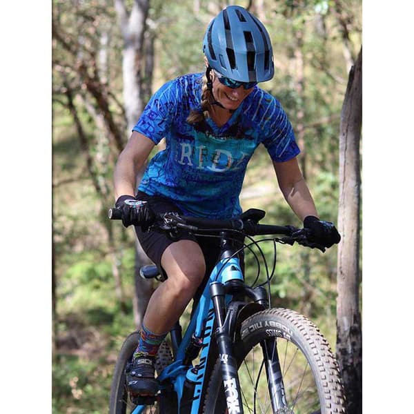 Cycology Ride Kortärmad Endurotröja Blå XL Kvinna