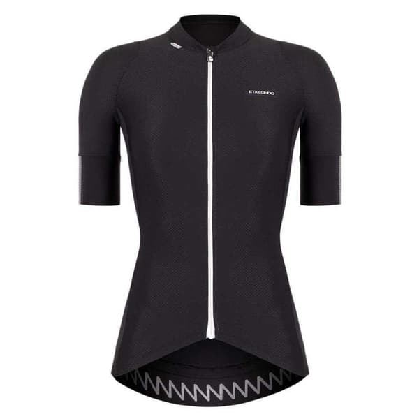 Etxeondo Era Superdry Korta ärmar Cykeltröja Svart M Kvinna