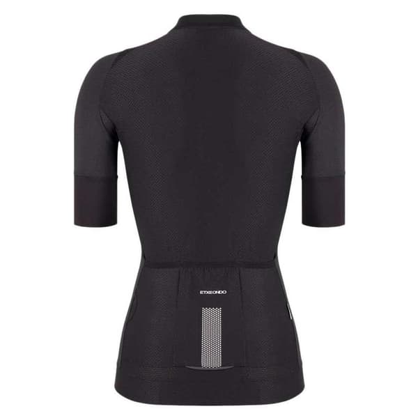 Etxeondo Era Superdry Korta ärmar Cykeltröja Svart 2XS Kvinna
