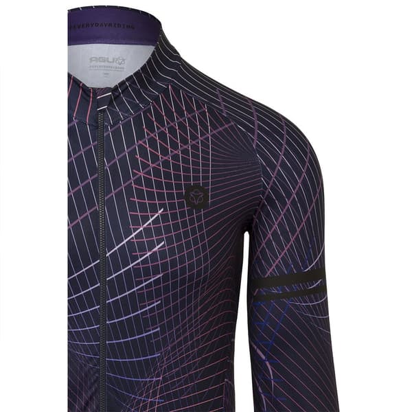 Agu Nocturnal Lines Performance Långärmad Trikå Lila 3XL Man