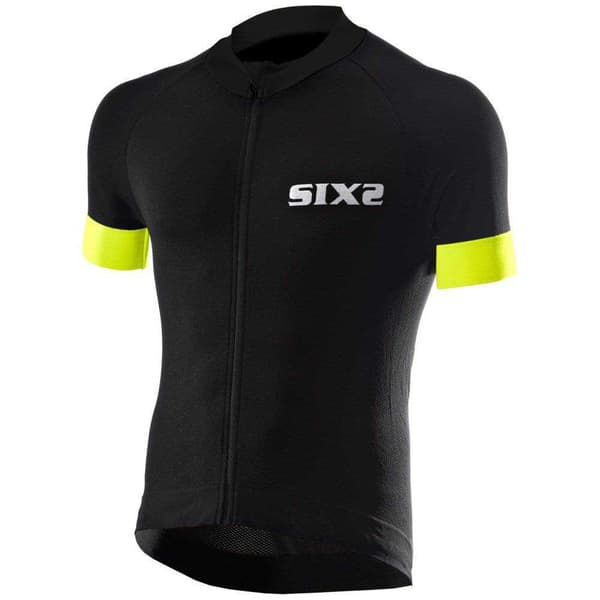 Sixs Bike3 Stripes Korta ärmar Cykeltröja Svart L Man