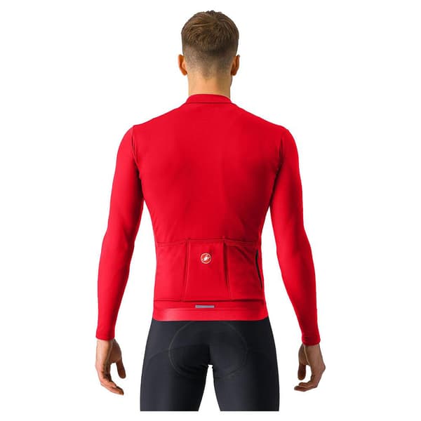 Castelli Espresso Thermal Pitkähihainen Trikoo Punainen M Mies