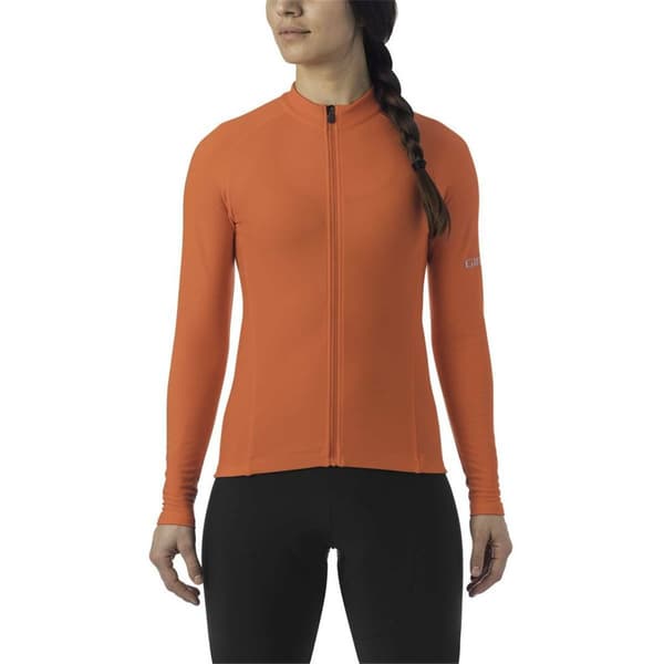 Giro Chrono Thermal Langærmet Trøje Orange M Kvinde