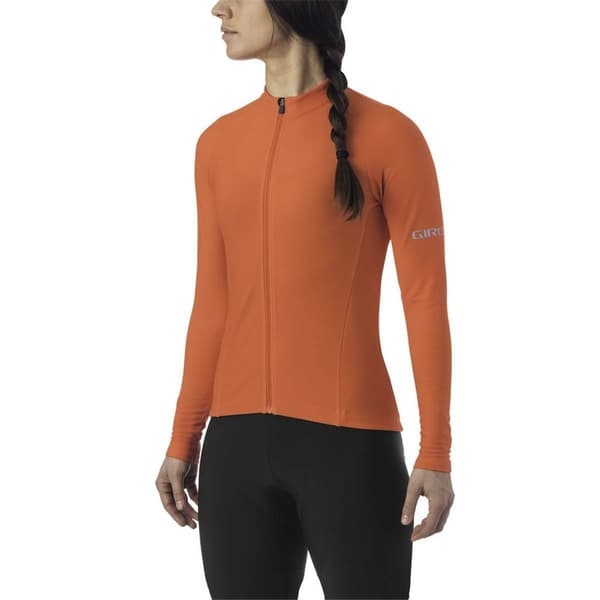 Giro Chrono Thermal Langærmet Trøje Orange M Kvinde