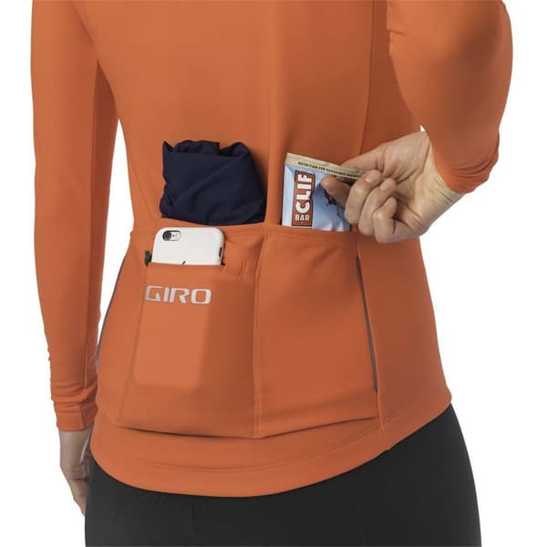 Giro Chrono Thermal Langærmet Trøje Orange M Kvinde