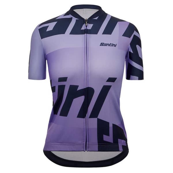 Santini Karma Logo Korta ärmar Cykeltröja Lila XS Kvinna