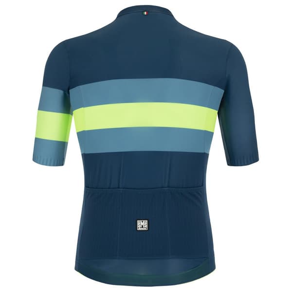 Santini Ecosleek Bengal Korta ärmar Cykeltröja Blå S Man