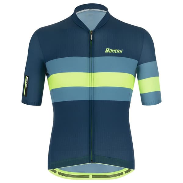 Santini Ecosleek Bengal Korta ärmar Cykeltröja Blå S Man