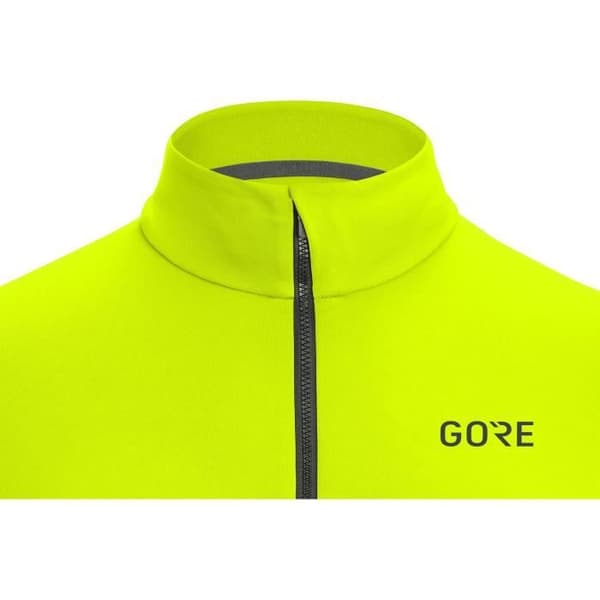 Gore C3 Thermo Jersey - Fluorescerande gul - M - Cykling - Herr - Fleecefodrad