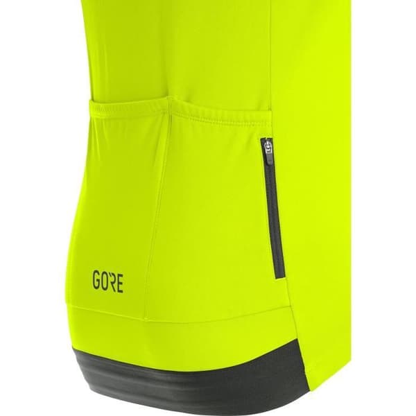 Gore C3 Thermo Jersey - Fluorescerande gul - M - Cykling - Herr - Fleecefodrad