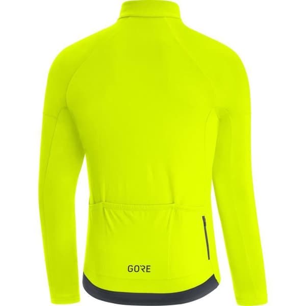 Gore C3 Thermo Jersey - Fluorescerande gul - M - Cykling - Herr - Fleecefodrad