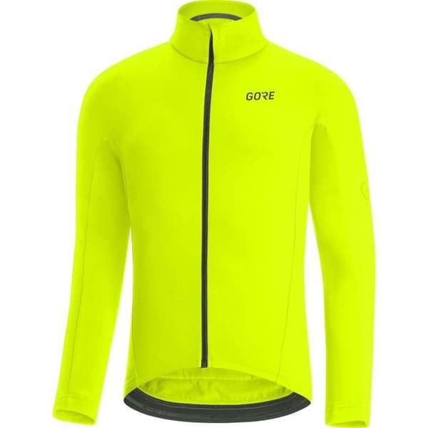 Gore C3 Thermo Jersey - Fluorescerande gul - M - Cykling - Herr - Fleecefodrad