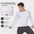Miniatyrbild 3 av 4: Meetyoo långärmad kompressionströja för män, löpartröja med baslager Fitnesskläder för sportjogging Bodybuilding