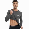 Miniatyrbild 2 av 4: Meetyoo långärmad kompressionströja för män, löpartröja med baslager Fitnesskläder för sportjogging Bodybuilding