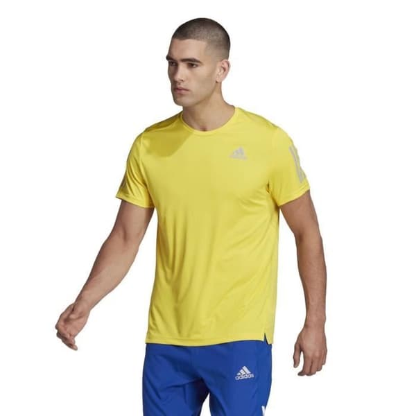 adidas 38 Own the Run Running Jersey - Gul - Storlek S för Herrar