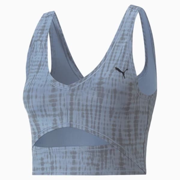 Topp - Puma - Studio Printed Cropped - Grå - Dam - Ventilerande