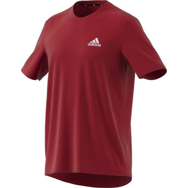Sportt-Shirt - adidas - Aeroready Designed To Move - Mörkröd/vit - Herr - Löpning