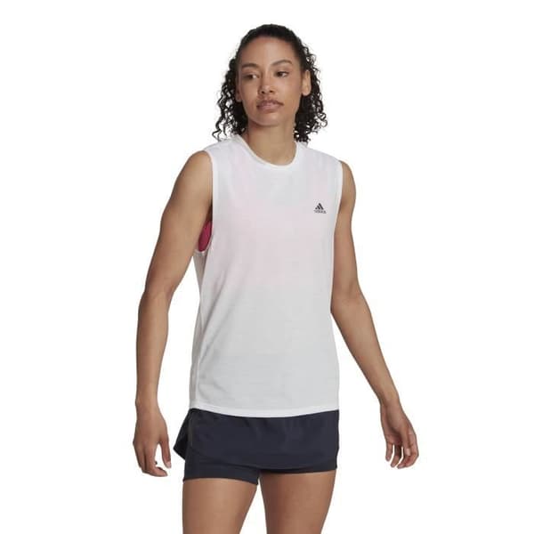 adidas Run Icons löparlinne för dam - vit - L - AEROREADY
