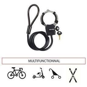 MASTER LOCK Nyckellåskabel med handfängsel - 1 m