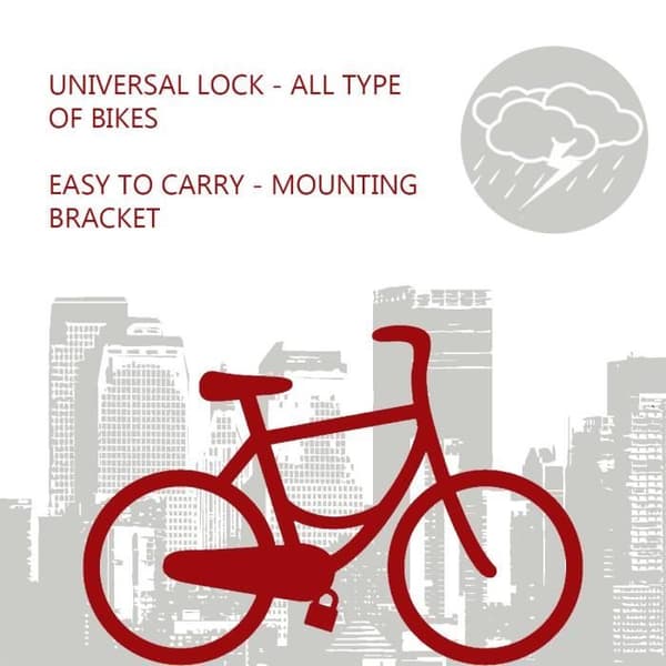 MASTER LOCK Cykellås U - nyckel - Cyklar, Elcyklar, MTB