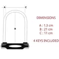 Miniatyrbillede 4 af 4: MASTER LOCK U Bike Lock [With Key] [Universal Bike Holder] [Certified Lock] [Red] 8195EURDPROCOLR