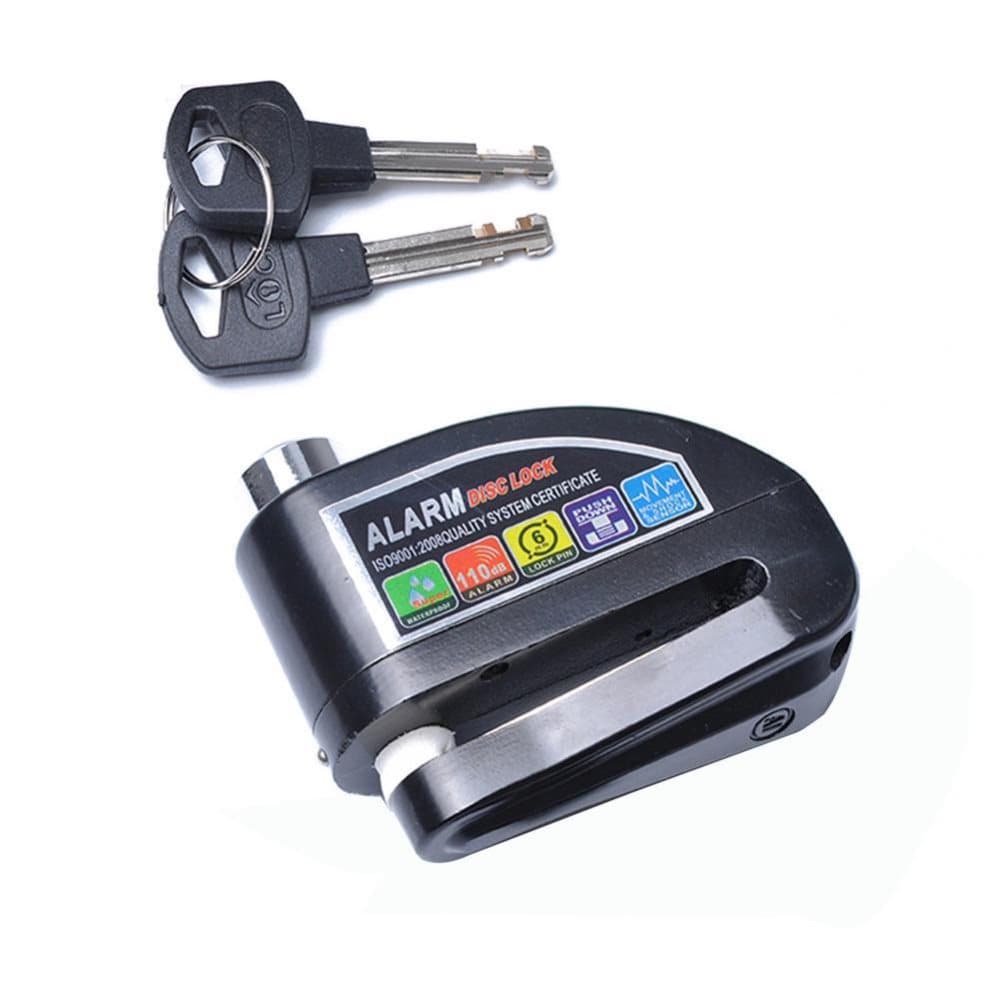 Motorcyle lock with alarm - Black