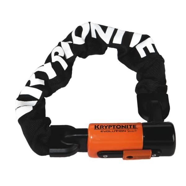 Kryptonite Evolution Series 4 I.C. 1055 Lock - Mini Stålkedja för vuxna - Svart