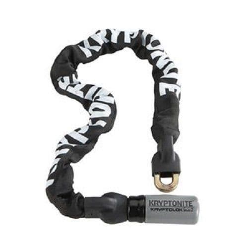Cykellås - KRYPTONITE - Kryptolock Series 2 995 - Svart/Grå låskedja 9,5 mm - Manganstål