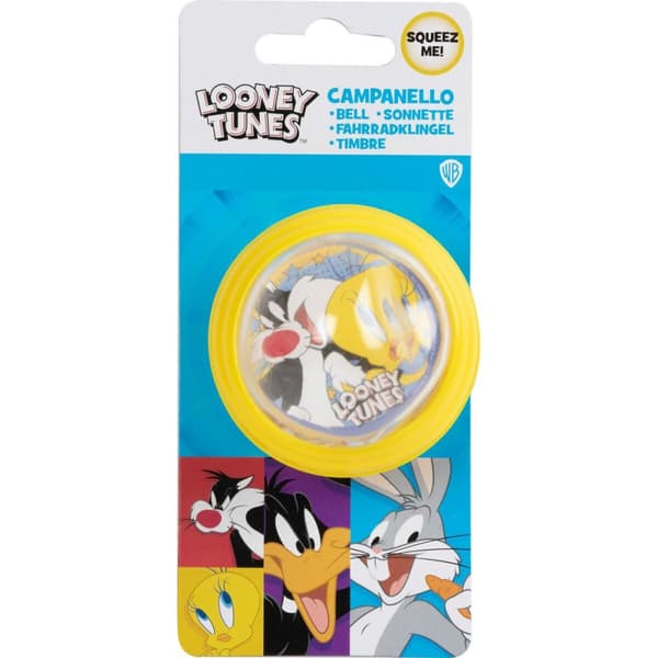Ringeklokke til børnecykel Looney Tunes CZ10964 Gul