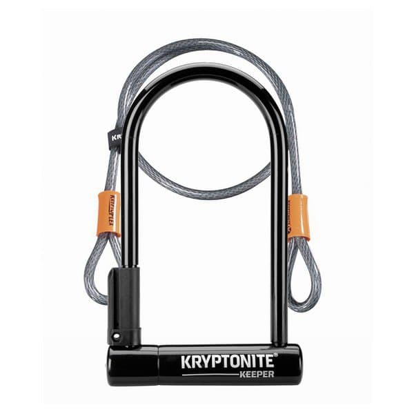 Kryptonite U-lås Med Flex Keeper 12 Standard 4 Sort,Søvfarvet 12 x 102 x 203 mm
