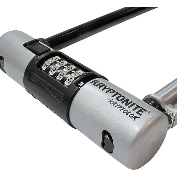 Kryptonite U-lukko Kryptolok Combo Hopeinen 102 x 203 mm