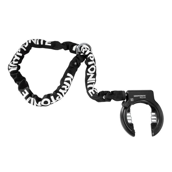 Kryptonite Ring Lock Non Retractable Whith Chain Plug In Sort 5.5 x 1200 mm