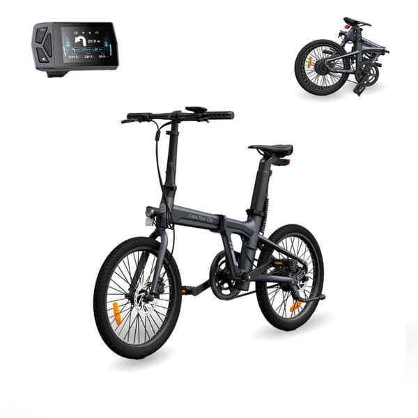 Elektrisk cykel A Dece Oasis ADO A20 Air Grå 10000 mAh 20" 100 Km