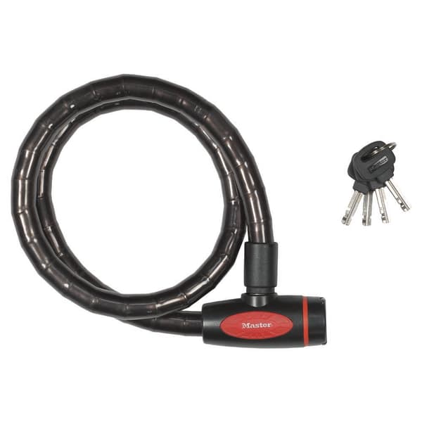 Master Lock Kabellås 4 Digit Svart 1000 x 18 mm
