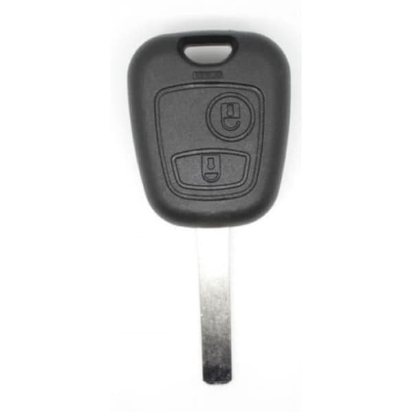 2-knapps Flip Wave Key Shell kompatibelt med Peugeot Citroën-fordon