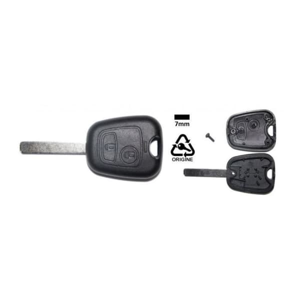 2-knapps Flip Wave Key Shell kompatibelt med Peugeot Citroën-fordon