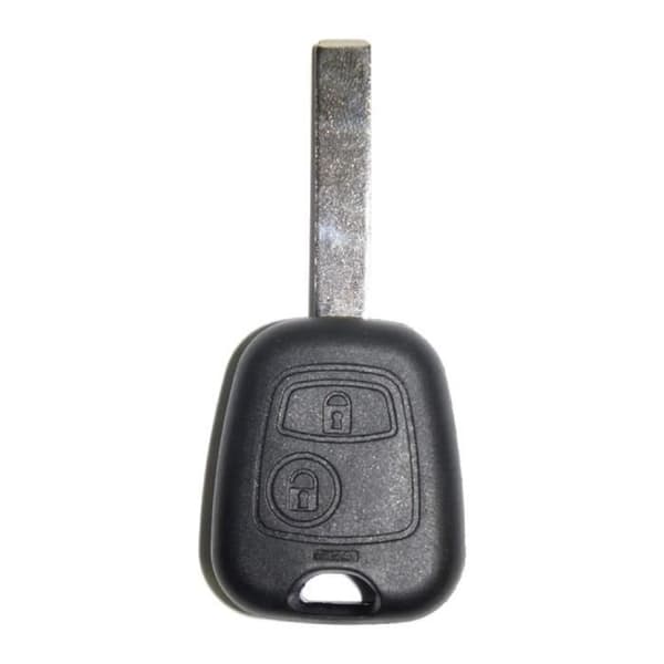 2-knapps Flip Wave Key Shell kompatibelt med Peugeot Citroën-fordon