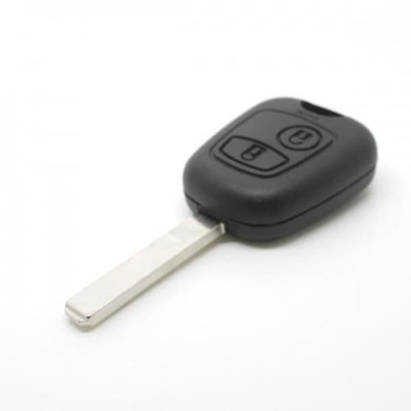 2-knapps Flip Wave Key Shell kompatibelt med Peugeot Citroën-fordon