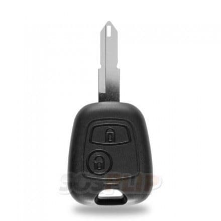 Skal till Peugeot 106 206 306 2-knapps flip-nyckel