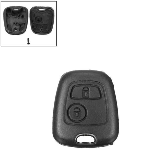 2 KNAPPAR FJÄRRNYCKEL SHELL FOB-SKYDD FÖR PEUGEOT 106 206 207 307 405 @fml