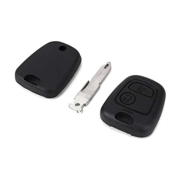 Skal 2 KEY-knappar för fjärrkontroll PEUGEOT 106 206 306 307 406 407 607 - Citroen Saxo Xsara Picasso Berlingo My00570
