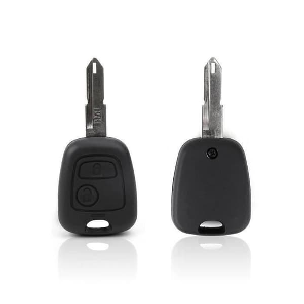Skal 2 KEY-knappar för fjärrkontroll PEUGEOT 106 206 306 307 406 407 607 - Citroen Saxo Xsara Picasso Berlingo My00570