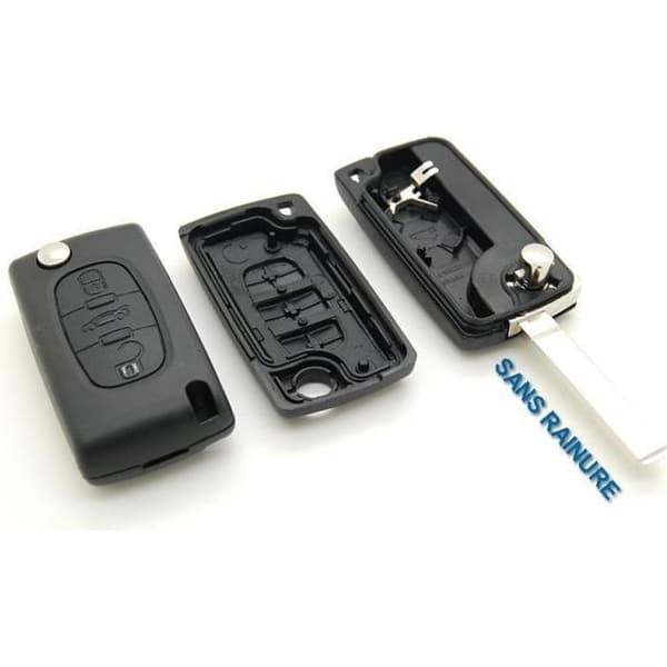 Nyckelskal med 3 knappar Peugeot 107 207 307 308
