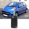 Miniatyrbild 1 av 4: Vvikizy Remote Key Case 3-knapps fjärrnyckelskal, kompatibel med Peugeot 107 207 307 407 408 Auto Airbag