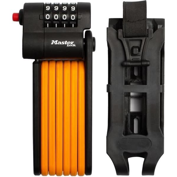 Kodat cykellås - MASTER LOCK - 8336EURDPRO - Härdat stål, programmerbar kombination, stöd ingår