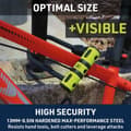 Miniatyrbillede 4 af 8: Urban Security Bracket Bk03+cable 120 U-lås Gul 120 cm